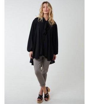 A Line Hi Low Tunic Blouse