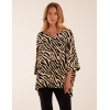 Zebra Print Oversize Top