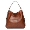 Leather Zipper Tote