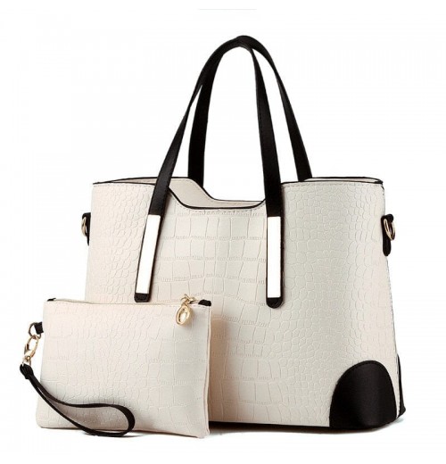 Croc Leather Tote