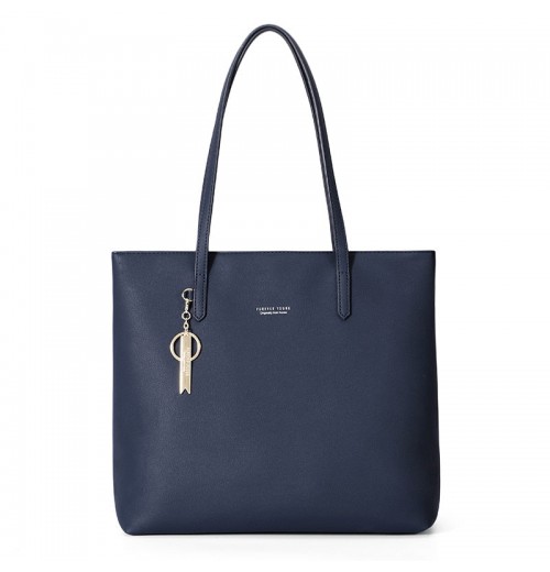 Faux Leather Tote Bag With Zipper